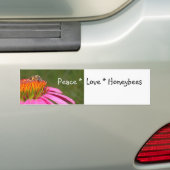 Sticker pare-chocs Peace Love (En voiture)
