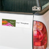 Sticker pare-chocs Peace Love (Sur camion)