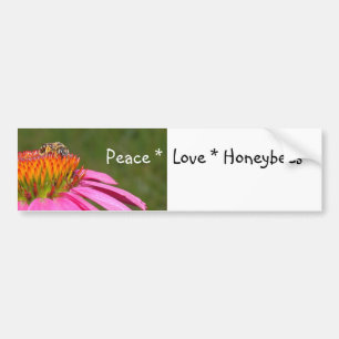 Sticker pare-chocs Peace Love