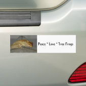 Sticker pare-chocs Peace Love Tree Frogs (En voiture)