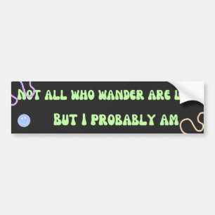 Sticker pare-chocs perdu