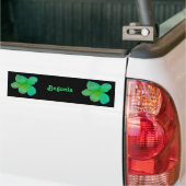 Sticker pare-chocs personnalisable Green Begonia (Sur camion)