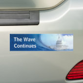 Sticker pare-chocs Personnaliser Blue Wave Electio (En voiture)