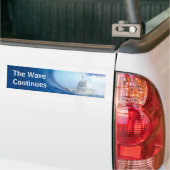 Sticker pare-chocs Personnaliser Blue Wave Electio (Sur camion)