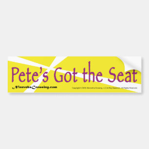 Sticker pare-chocs : Pete a le siège