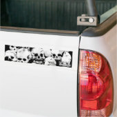 Sticker pare-chocs Pile-O-Skulls (conception 2) (Sur camion)
