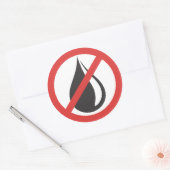 Sticker pare-chocs - Plus d'huile (Enveloppe)