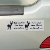 Sticker pare-chocs pour chasse aux cerfs (En voiture)
