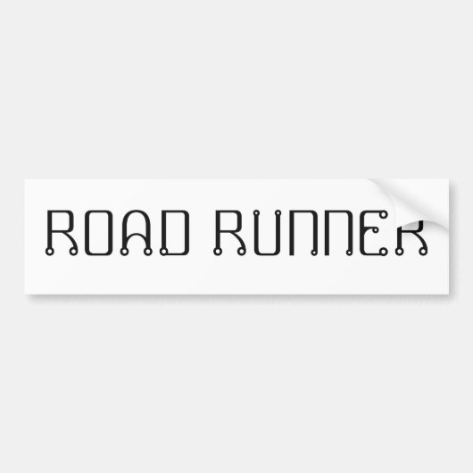 Sticker pare-chocs pour coureur de route (Devant)