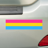 Sticker pare-chocs pour drapeau de la transexualit (En voiture)