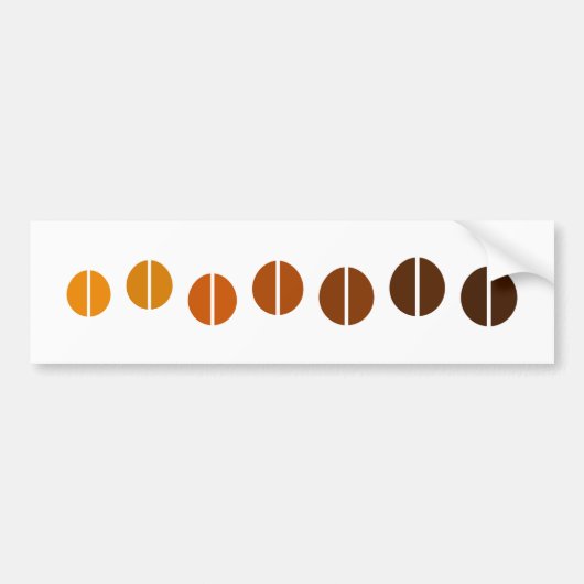 Sticker pare-chocs pour fèves de café (Devant)