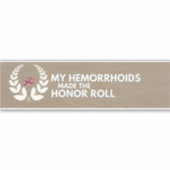 Sticker pare-chocs pour hémorroïdes (Devant)