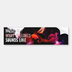 Sticker pare-chocs pour les sentiments musicaux
