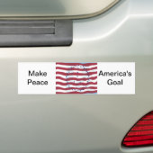 Sticker pare-chocs pour l'objectif de paix de l'Am (En voiture)