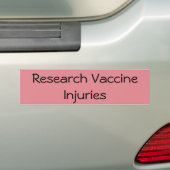 Sticker pare-chocs pour vaccin contre les blessure (En voiture)