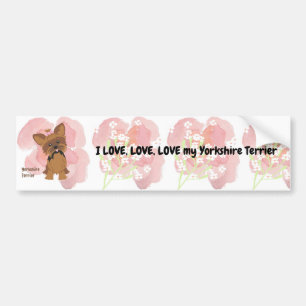 Sticker pare-chocs pour Yorkshire Terrier