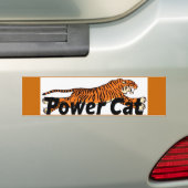 Sticker pare-chocs Power Cat (En voiture)