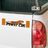 Sticker pare-chocs Power Cat (Sur camion)