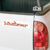 Sticker pare-chocs "Quoiqu'il arrive" (Sur camion)