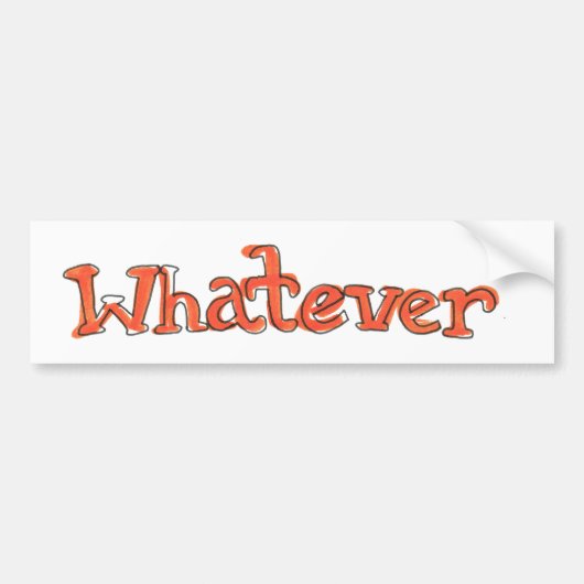 Sticker pare-chocs "Quoiqu'il arrive" (Devant)