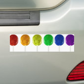 Sticker pare-chocs Rainbow Lollipops (En voiture)