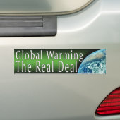 Sticker pare-chocs réchauffement climatique (En voiture)