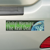Sticker pare-chocs réchauffement climatique (En voiture)
