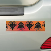 Sticker pare-chocs rouge et orange (En voiture)