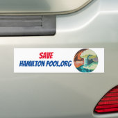 Sticker pare-chocs Save Hamilton Pool (En voiture)