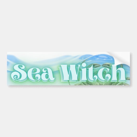 Sticker pare-chocs Sea Witch avec logo (Devant)