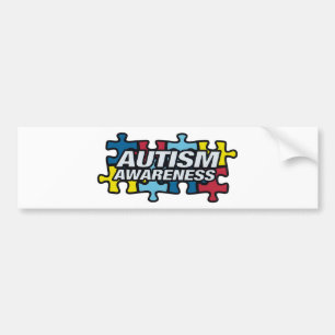 Sticker pare-chocs sensibilisation sur l'autisme
