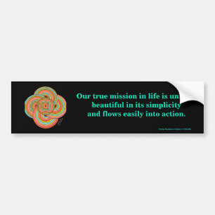 Sticker pare-chocs "simplicité"