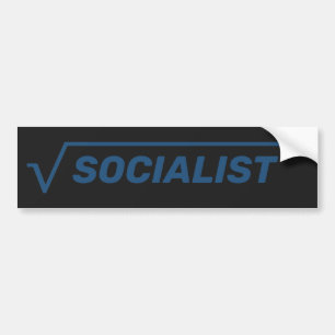 Sticker pare-chocs "socialiste radical"