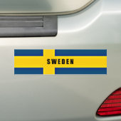 Sticker pare-chocs Suède (En voiture)