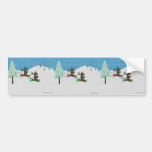 Sticker pare-chocs sur les pentes