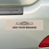 Sticker pare-chocs Tendances Couleur Douce (En voiture)