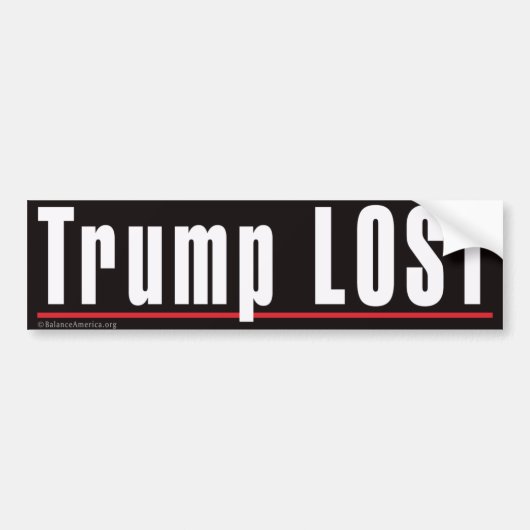Sticker pare-chocs "Trump LOST" (Devant)