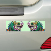 Sticker pare-chocs Twin Dragons (En voiture)