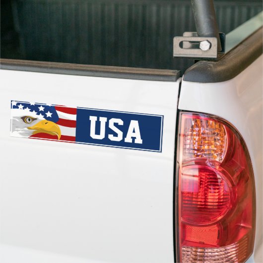 Sticker pare-chocs USA (Sur camion)