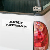 Sticker pare-chocs vétéran de l'armée (Sur camion)