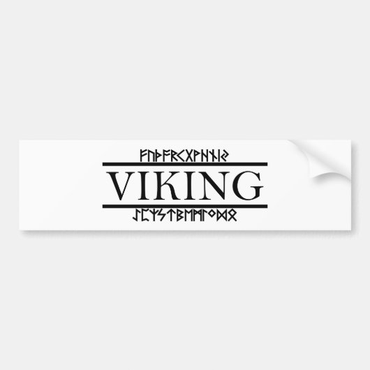 Sticker pare-chocs Viking Runes (Devant)