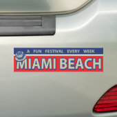 Sticker pare-chocs Vintage Miami Beach années 1960 (En voiture)