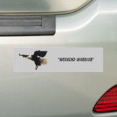 Sticker pare-chocs "Weekend Warrior" (En voiture)
