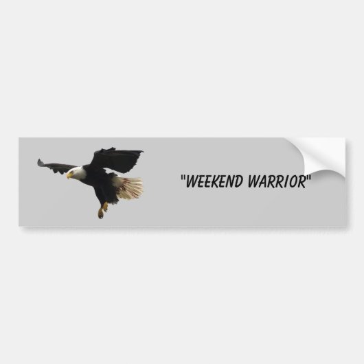 Sticker pare-chocs "Weekend Warrior" (Devant)