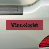 Sticker pare-chocs Wine.ologist (En voiture)