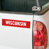 Sticker pare-chocs Wisconsin (Sur camion)