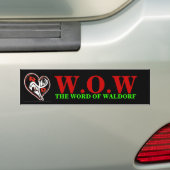 Sticker pare-chocs WOW (En voiture)