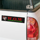 Sticker pare-chocs WOW (Sur camion)