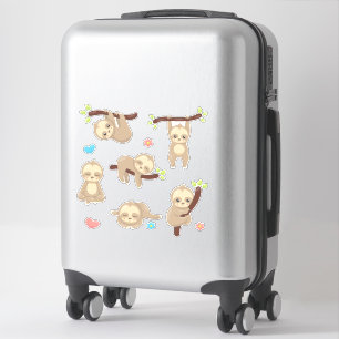 Sticker Paresse somnolente idiote drôle mignonne