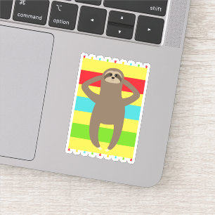 Sticker Paresse sur la plage